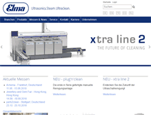 Tablet Screenshot of elma-ultrasonic.com